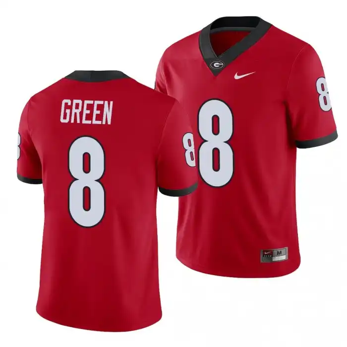 A.J. Green Georgia Bulldogs Men's #8 Alumni Red College Player Football Jersey 2413QOLU8