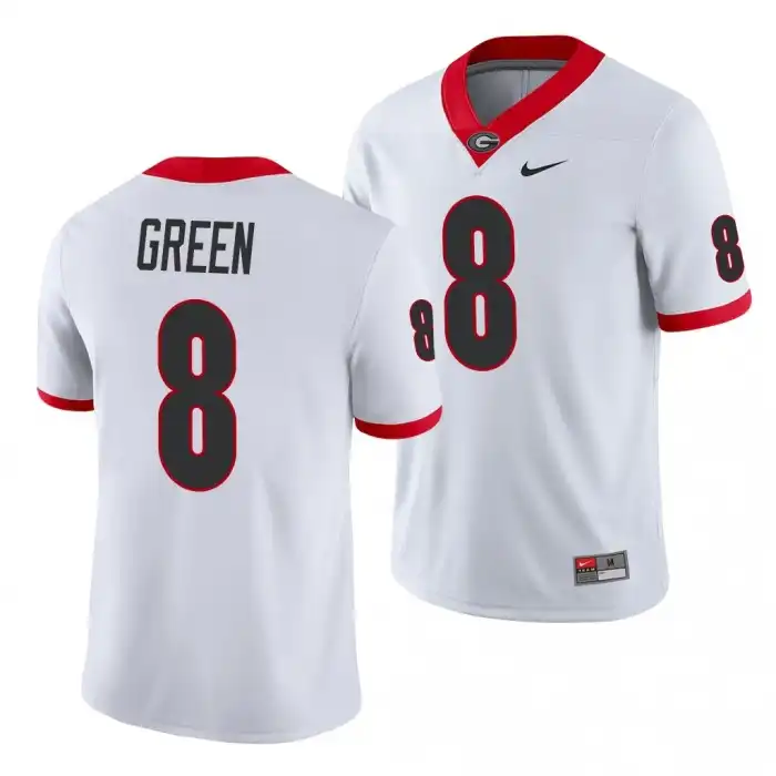 A.J. Green Georgia Bulldogs Men's #8 Game College White Football Jersey 2413GMOB5