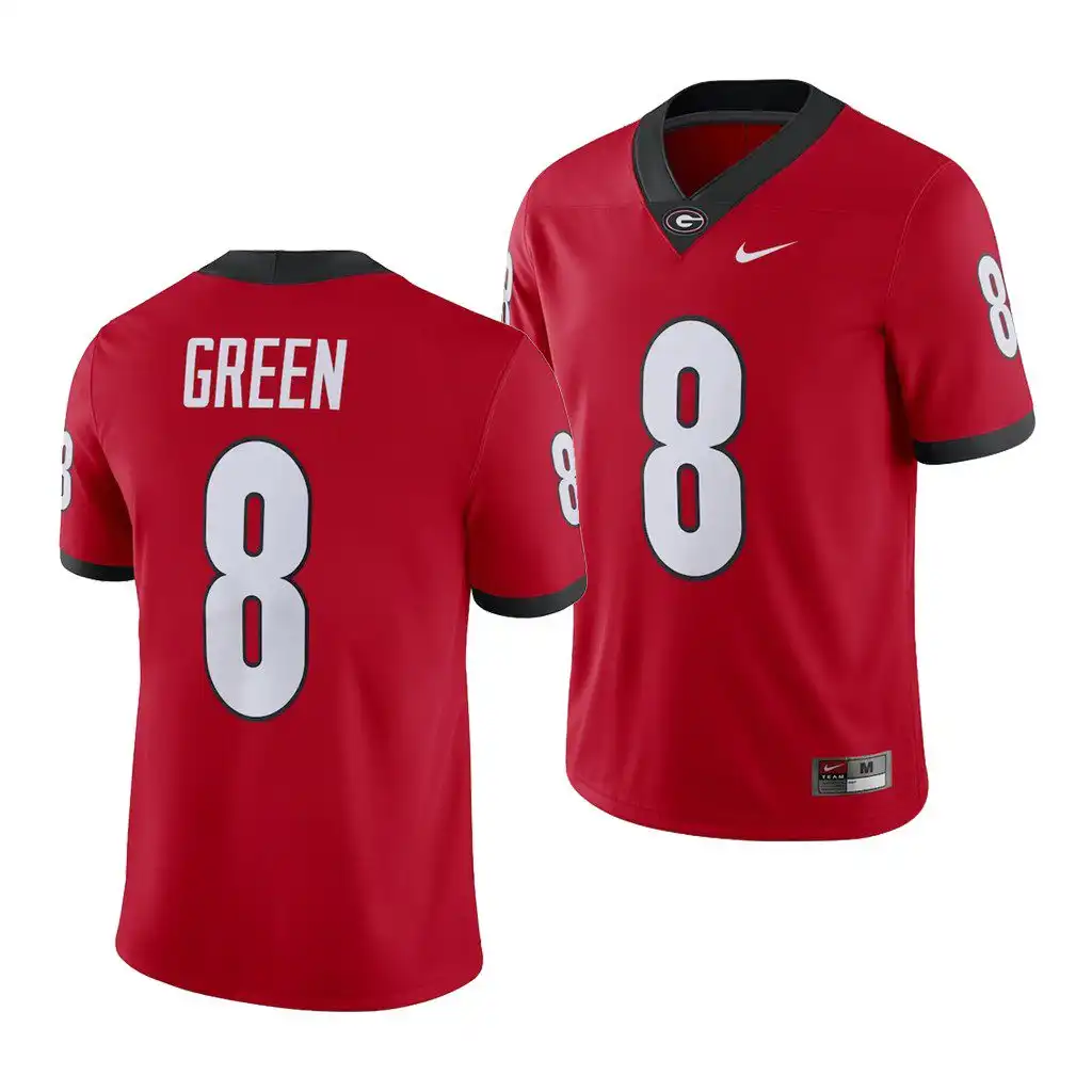 A.J. Green Georgia Bulldogs Men's #8 Red Game College Alumni Player Football Jersey 2413DCFJ8