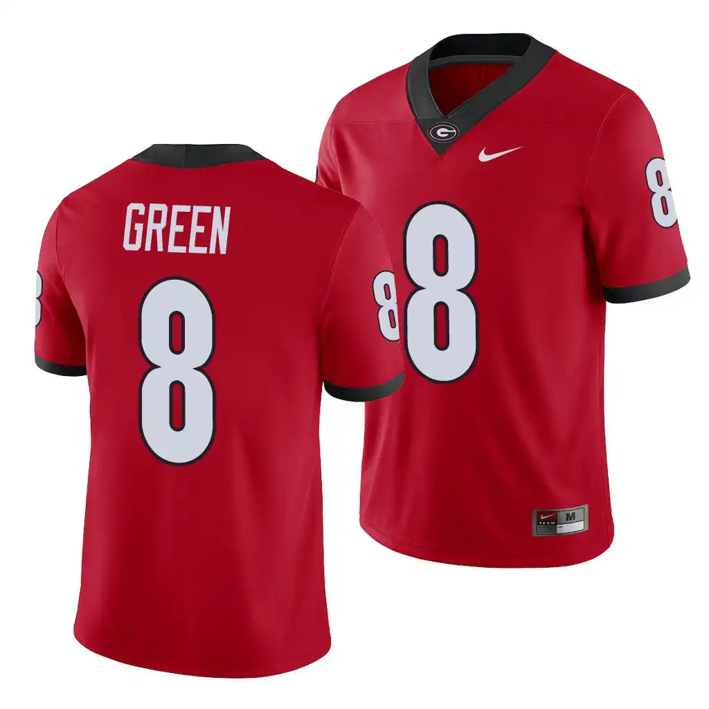 A.J. Green Georgia Bulldogs Men's #8 Red Player College Alumni Football Jersey 2413PBYD4