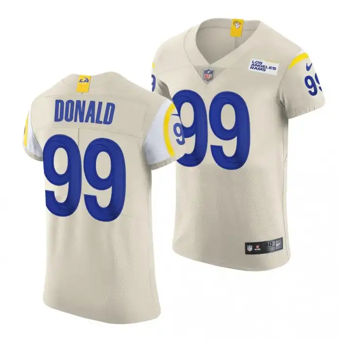 Aaron Donald Georgia Bulldogs Men's #99 Rams Alumni College Vapor Elite Cream Football Jersey 2413IPOL8