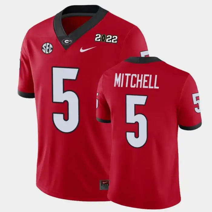 Adonai Mitchell Georgia Bulldogs Men's #5 2021 National Champions Red College Game Football Jersey 2413NCPH1