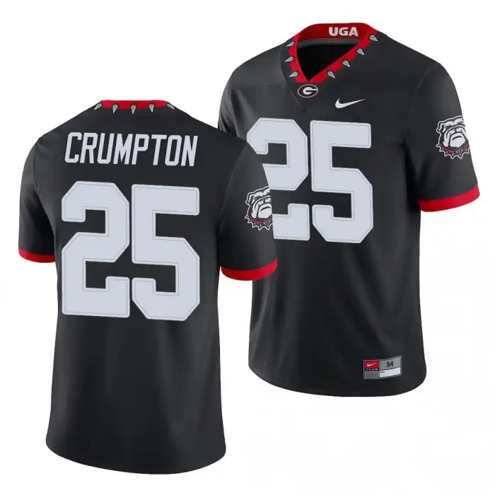 Ahkil Crumpton Georgia Bulldogs Men's #25 Alternate Black College Game Football Jersey 2413IOTU6