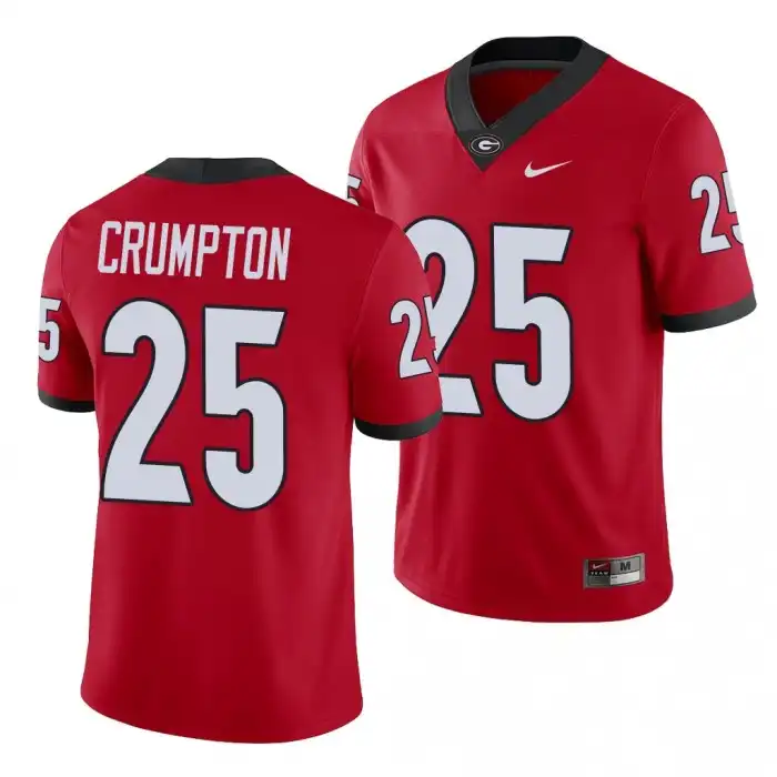 Ahkil Crumpton Georgia Bulldogs Men's #25 Alumni Red College Player Football Jersey 2413YVDG1