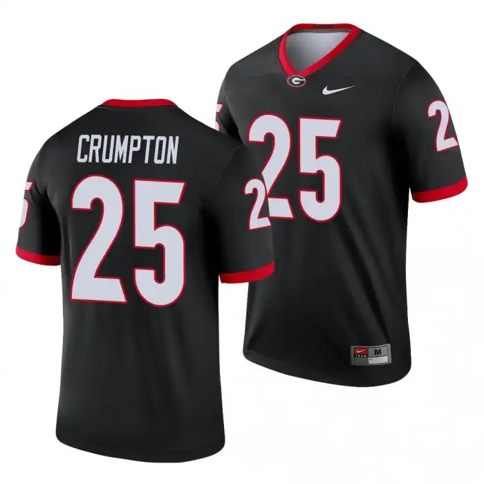 Ahkil Crumpton Georgia Bulldogs Men's #25 Legend College Black Football Jersey 2413DJSJ5