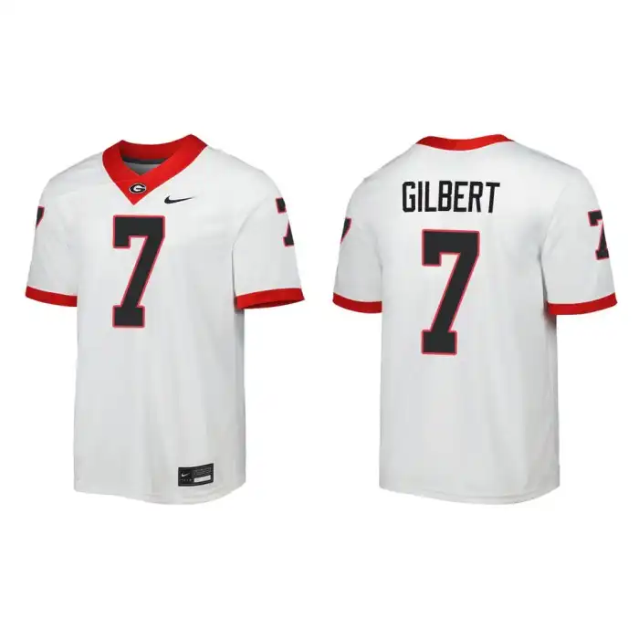 Arik Gilbert Georgia Bulldogs Men's #14 Away White College Game Football Jersey 2413BFWN3