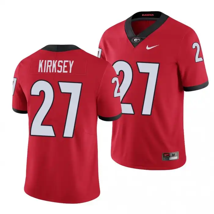 Austin Kirksey Georgia Bulldogs Men's #27 Limited College Red Football Jersey 2413FYSI4