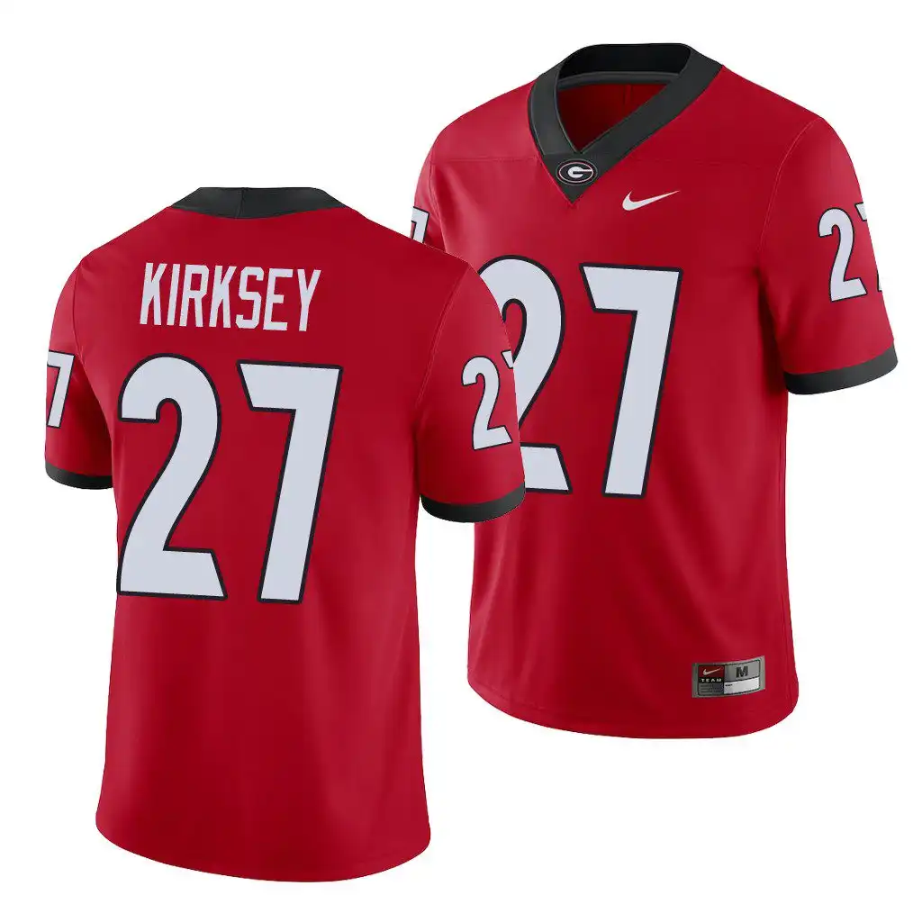 Austin Kirksey Georgia Bulldogs Men's #27 Red Player College Alumni Football Jersey 2413ENZQ1