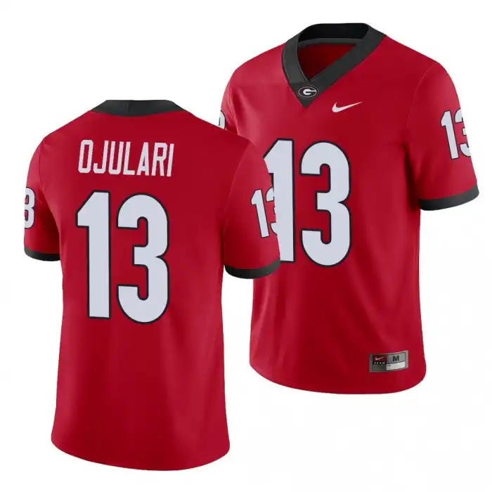 Azeez Ojulari Georgia Bulldogs Men's #13 Game College Red Football Jersey 2413NOQW8