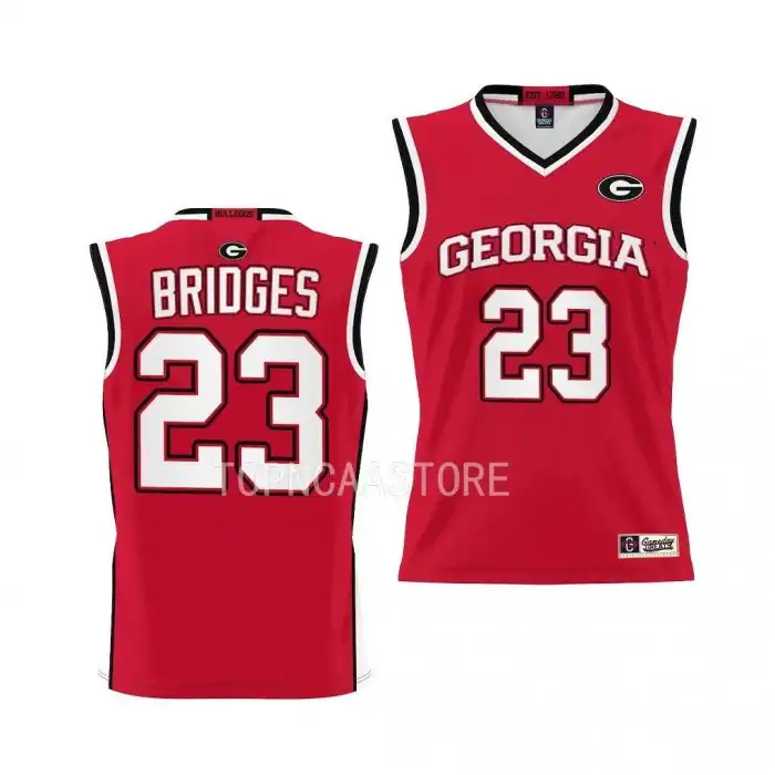 Braelen Bridges Georgia Bulldogs Youth #23 Red College Pick-A-Player Basketball Jersey 2413ENPY2