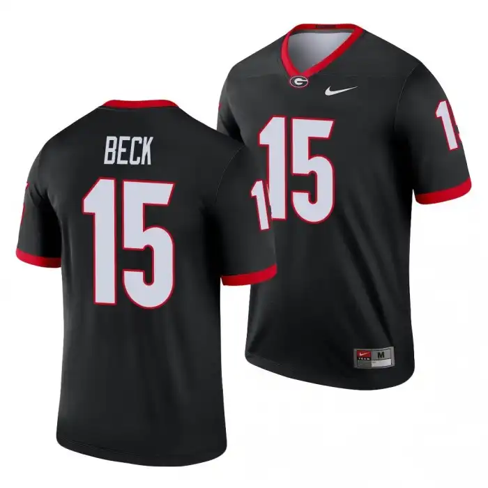 Carson Beck Georgia Bulldogs Men's #15 Legend College Black Football Jersey 2413ZGPE3