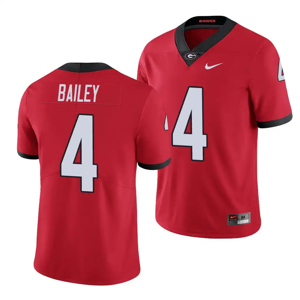 Champ Bailey Georgia Bulldogs Men's #4 Red College Limited Football Jersey 2413HSII3