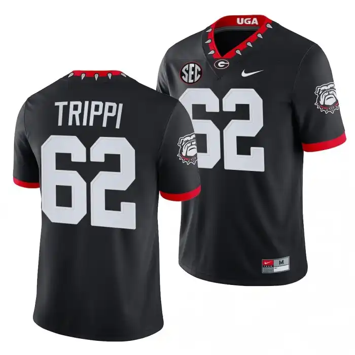 Charley Trippi Georgia Bulldogs Men's #62 Mascot NFL Black College 100th Anniversary Alumni Football Jersey 2413SIWL0