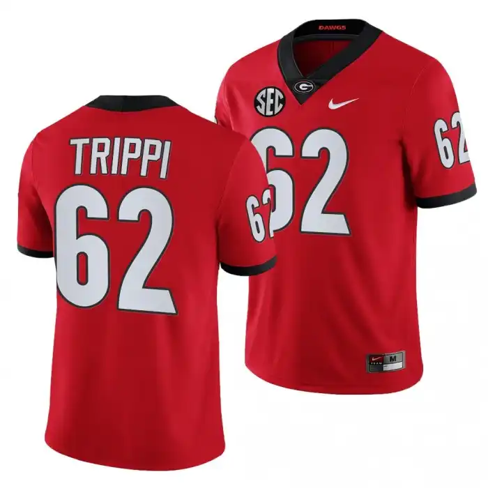 Charley Trippi Georgia Bulldogs Men's #62 Red College Football Jersey 2413FGKQ3