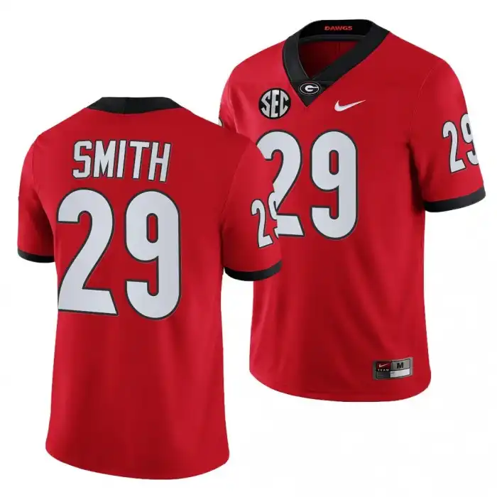 Christopher Smith Georgia Bulldogs Men's #29 Red College Football Jersey 2413WOEF1