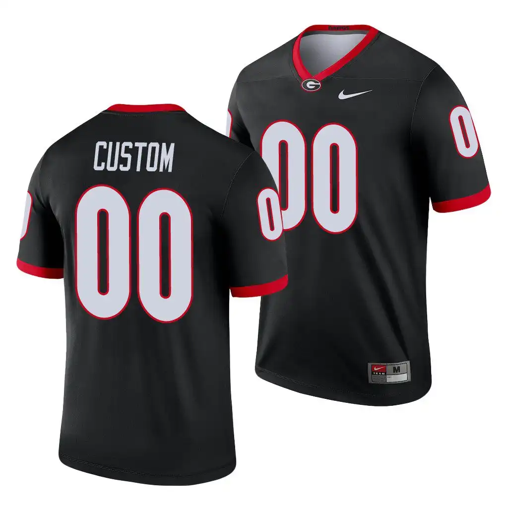 Custom Georgia Bulldogs Men's #00 Black Legend College Alternate Football Jersey 2413MTBF3