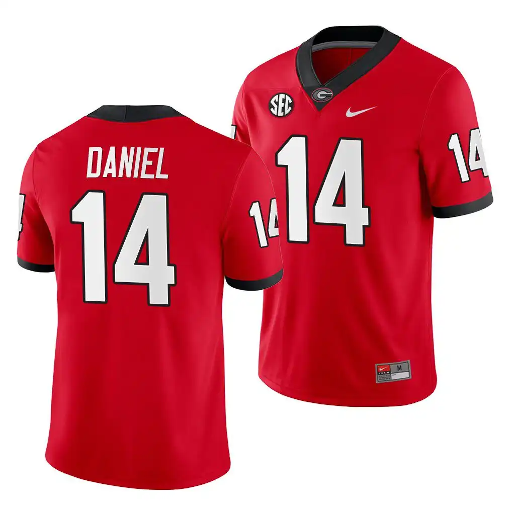 D.J. Daniel Georgia Bulldogs Men's #14 Red Game College Home Football Jersey 2413CWSM6