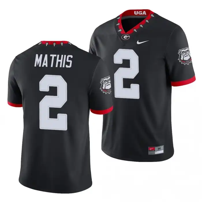 D'Wan Mathis Georgia Bulldogs Men's #2 Alternate Black College Game Football Jersey 2413WHGS7