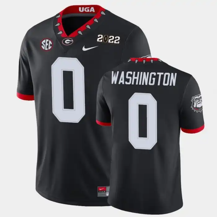 Darnell Washington Georgia Bulldogs Men's #0 2021 National Champions Black College Game Football Jersey 2413VLAO8