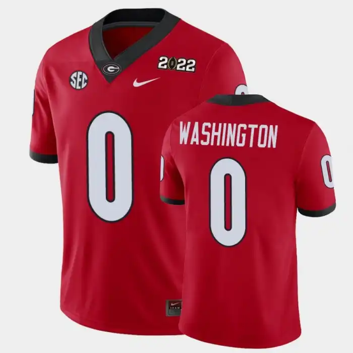 Darnell Washington Georgia Bulldogs Men's #0 2021 National Champions Red College Game Football Jersey 2413USGH4