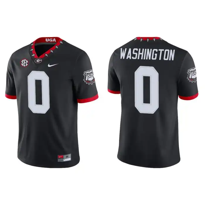 Darnell Washington Georgia Bulldogs Men's #0 Alternate Black College Game Football Jersey 2413OLIY7