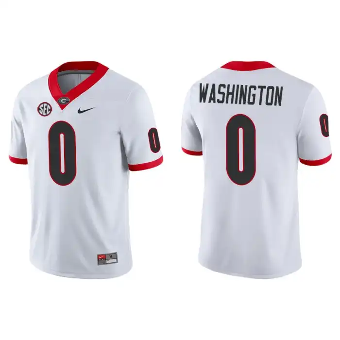 Darnell Washington Georgia Bulldogs Men's #0 Game College White Football Jersey 2413ZLQF7