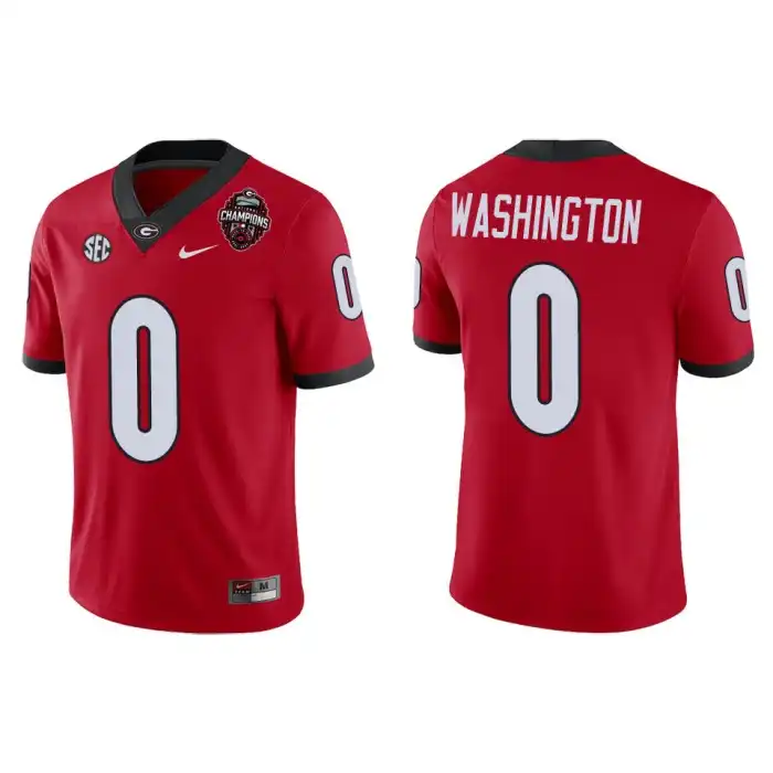 Darnell Washington Georgia Bulldogs Men's #0 Playoff Game College 2022 National Champions Red Football Jersey 2413CCNE0