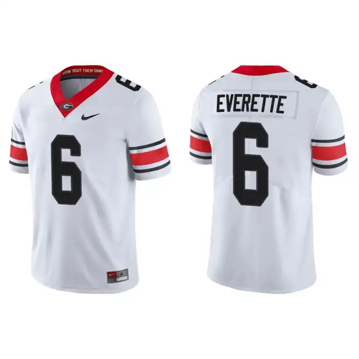 Daylen Everette Georgia Bulldogs Men's #6 Alternate White College Game Football Jersey 2413RZFW2