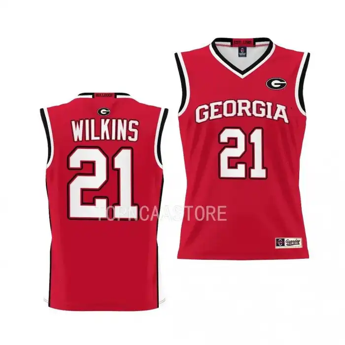 Dominique Wilkins Georgia Bulldogs Youth #21 Red College Pick-A-Player Basketball Jersey 2413MUCK5