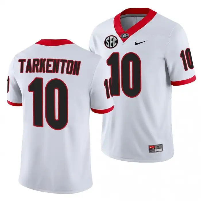 Fran Tarkenton Georgia Bulldogs Men's #10 White College Football Jersey 2413WOJD8