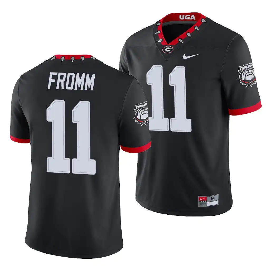 Jake Fromm Georgia Bulldogs Men's #11 Black Game College Alternate Football Jersey 2413XHQV0