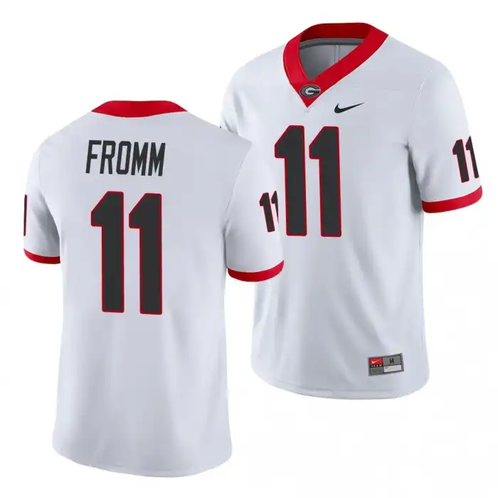 Jake Fromm Georgia Bulldogs Men's #11 Game College White Football Jersey 2413DQZY3