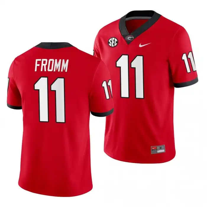 Jake Fromm Georgia Bulldogs Men's #11 Home Red College Game Football Jersey 2413OYUJ5