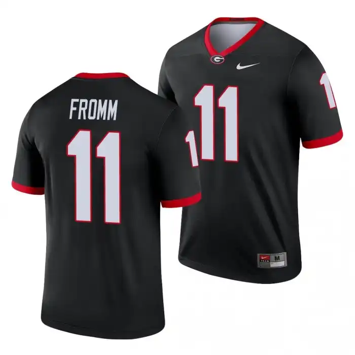 Jake Fromm Georgia Bulldogs Men's #11 Legend College Black Football Jersey 2413YWGB3