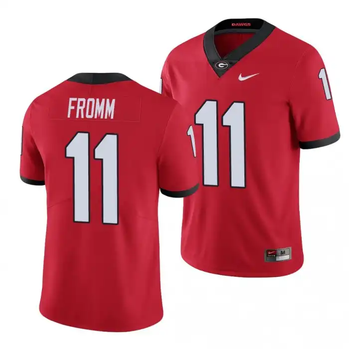 Jake Fromm Georgia Bulldogs Men's #11 Limited College Red Football Jersey 2413XQSF7