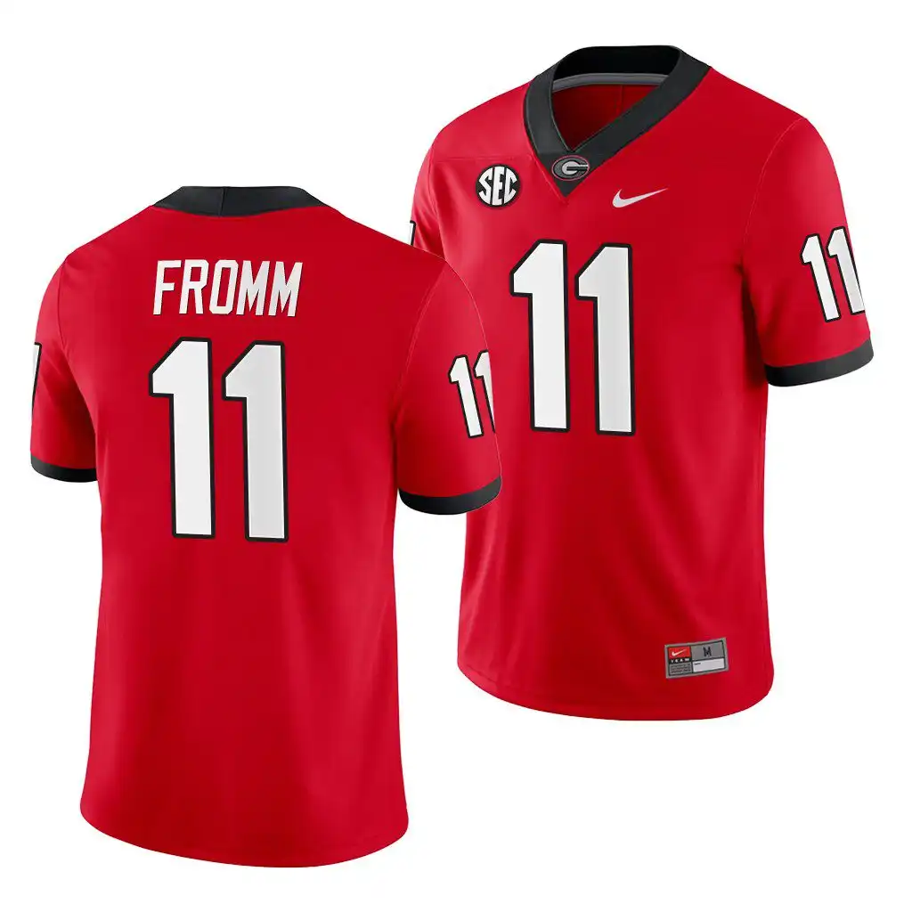 Jake Fromm Georgia Bulldogs Men's #11 Red Game College Home Football Jersey 2413FPTI4