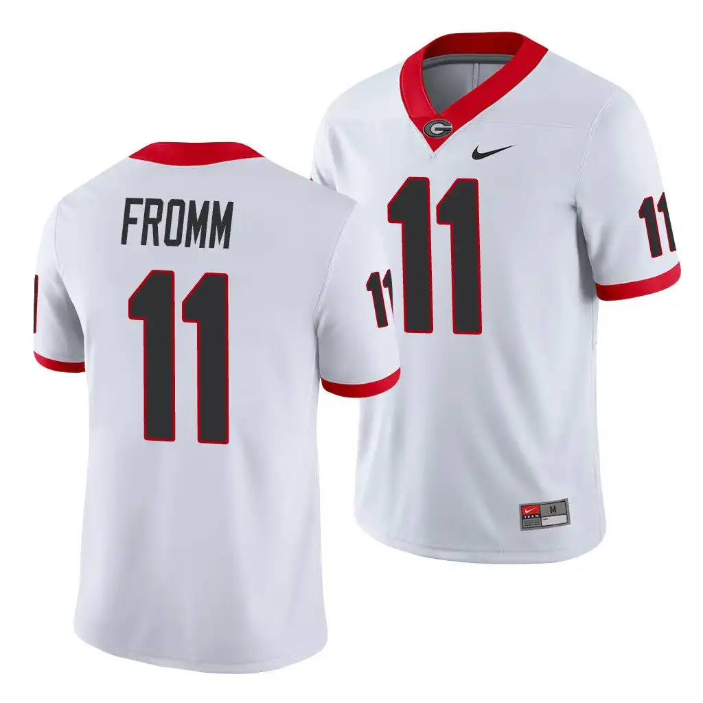 Jake Fromm Georgia Bulldogs Men's #11 White College Game Football Jersey 2413OPDI2