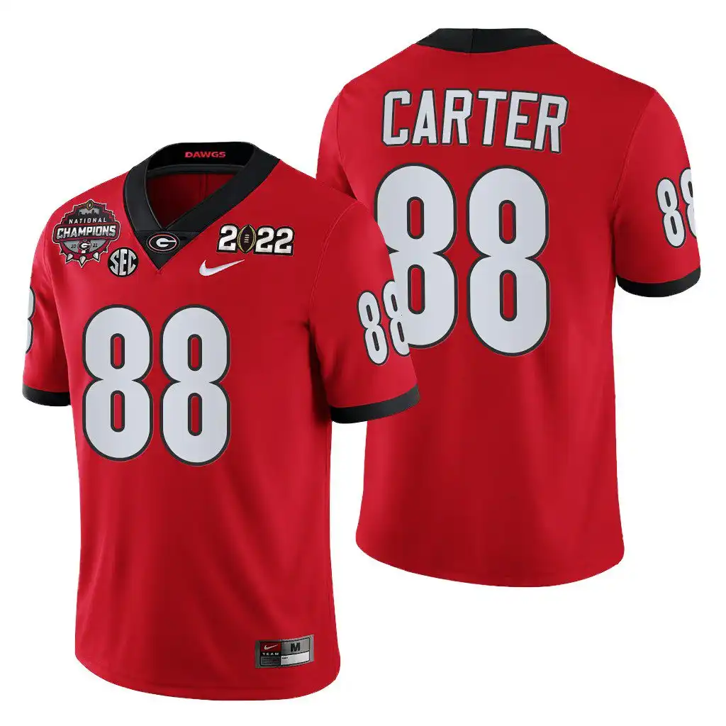 Jalen Carter Georgia Bulldogs Men's #88 2021-22 National Champions College CFP Red Football Jersey 2413PIBO6