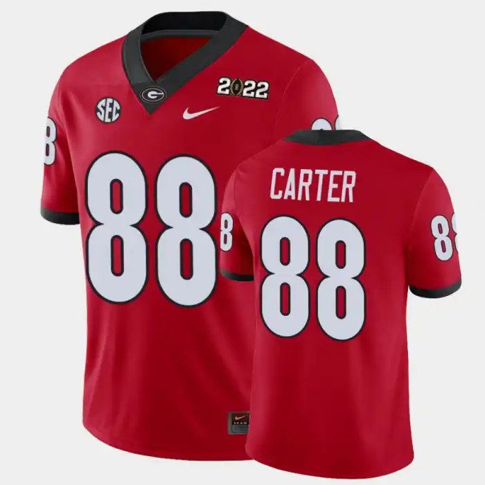 Jalen Carter Georgia Bulldogs Men's #88 2021 National Champions Red College Game Football Jersey 2413BEFK3