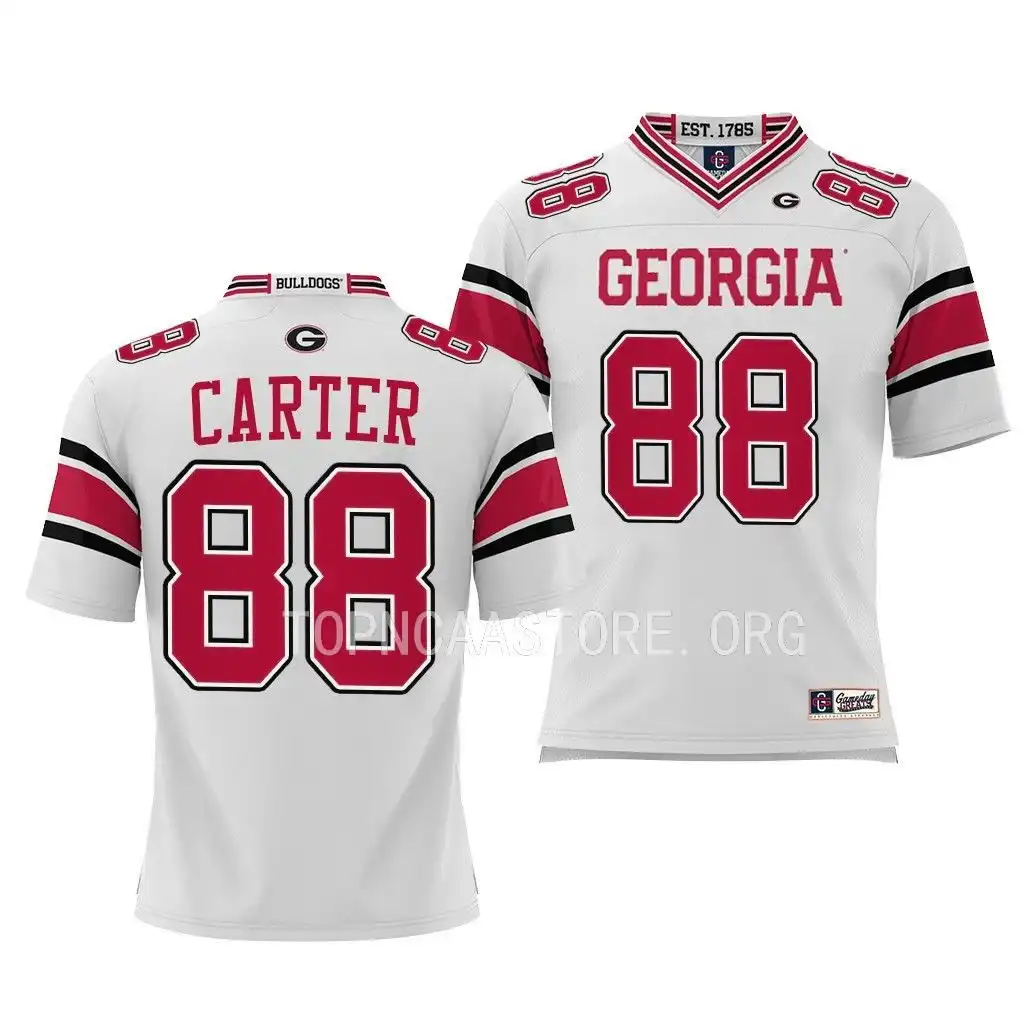 Jalen Carter Georgia Bulldogs Youth #88 White College Pick-A-Player Football Jersey 2413BISP6