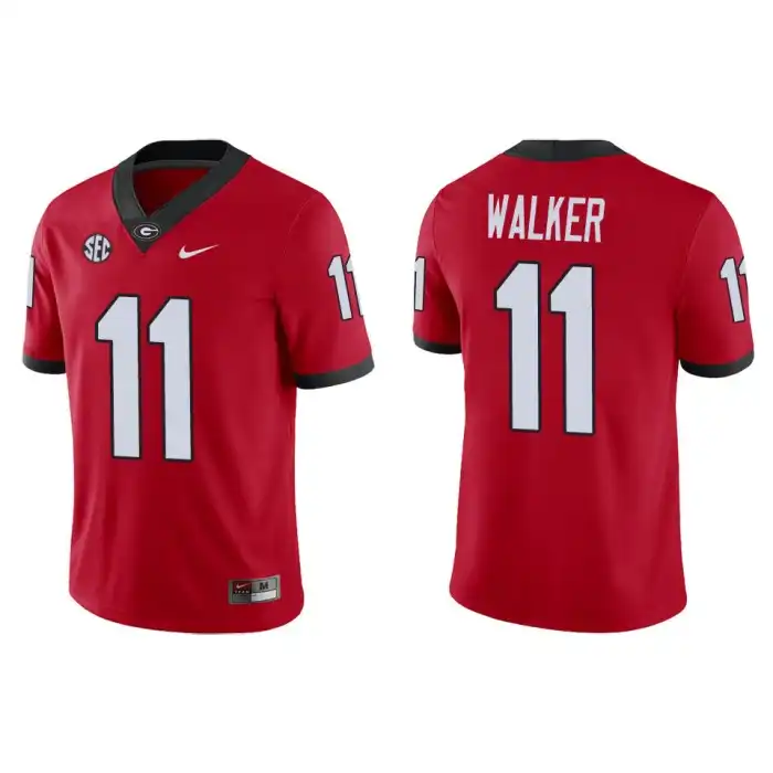 Jalon Walker Georgia Bulldogs Men's #11 Game College Red Football Jersey 2413ALNC0