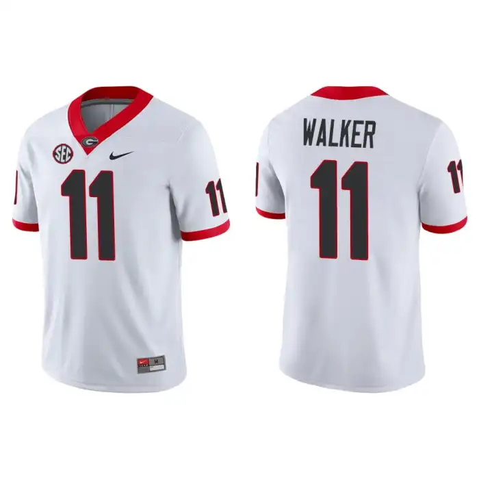 Jalon Walker Georgia Bulldogs Men's #11 Game College White Football Jersey 2413NECN8