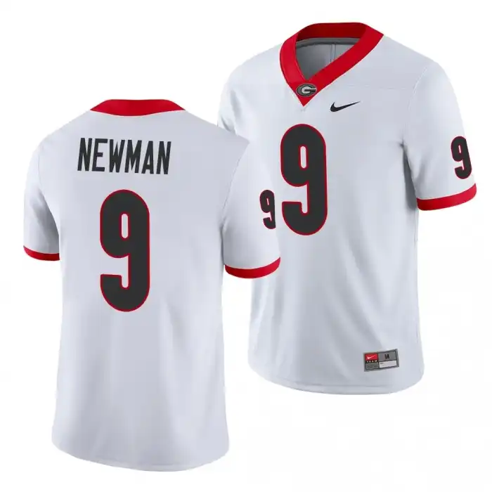 Jamie Newman Georgia Bulldogs Men's #9 Game College White Football Jersey 2413NFWA4