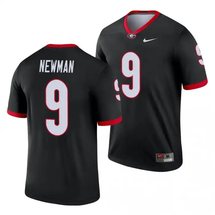 Jamie Newman Georgia Bulldogs Men's #9 Legend College Black Football Jersey 2413GILX3