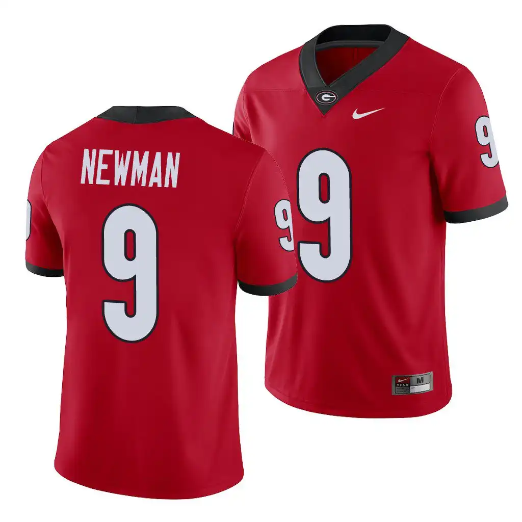 Jamie Newman Georgia Bulldogs Men's #9 Red Player College Alumni Football Jersey 2413MVEQ5