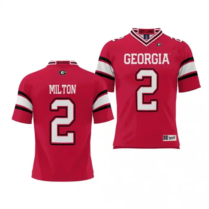 Kendall Milton Georgia Bulldogs Youth #2 Red Player College NIL Football Jersey 2413GCXE7