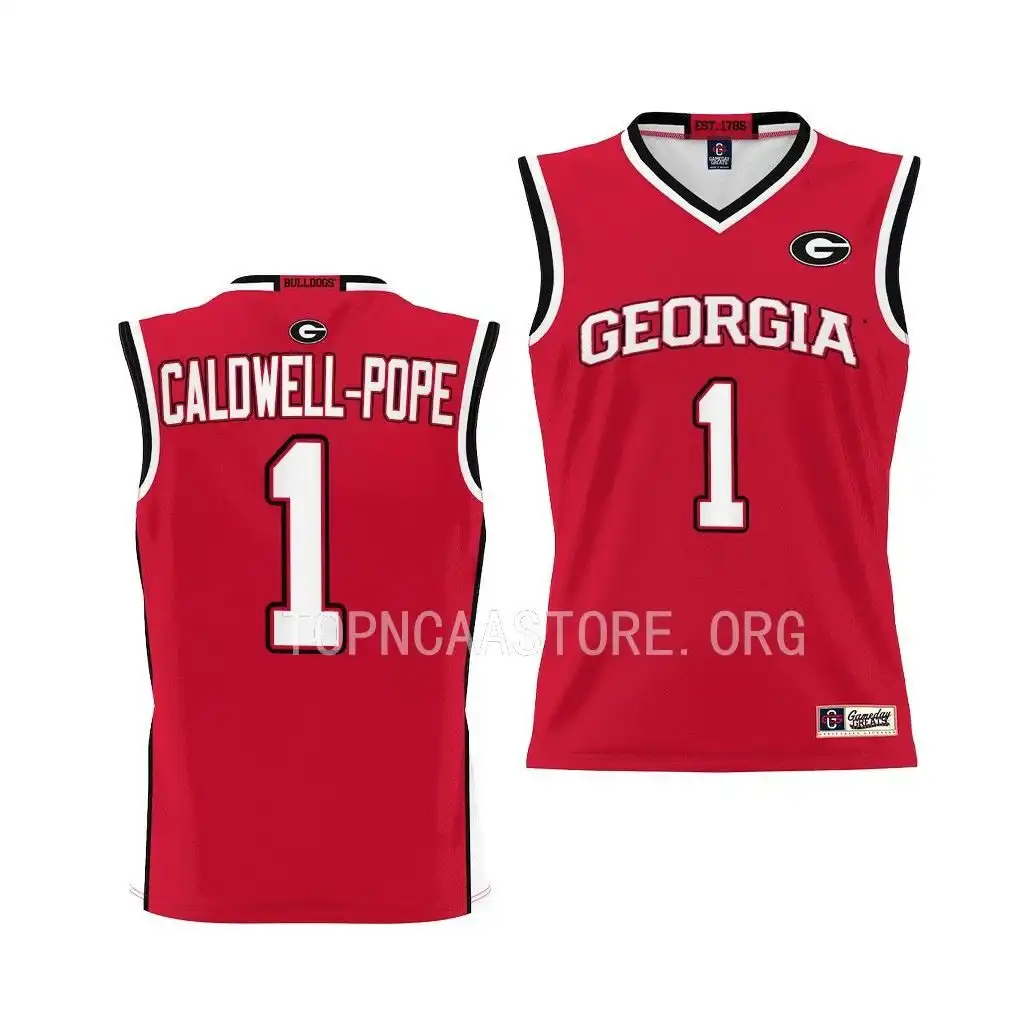 Kentavious Caldwell-Pope Georgia Bulldogs Youth #1 Red College Pick-A-Player Basketball Jersey 2413DQDQ1