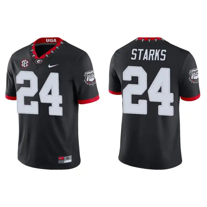 Malaki Starks Georgia Bulldogs Men's #24 Alternate Black College Game Football Jersey 2413ELBV6