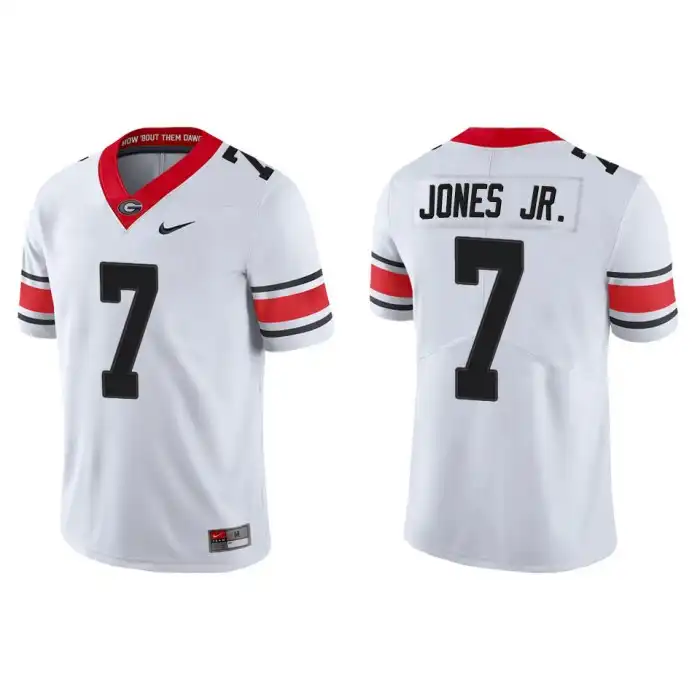 Marvin Jones Jr. Georgia Bulldogs Men's #7 Alternate White College Game Football Jersey 2413ZAGP7