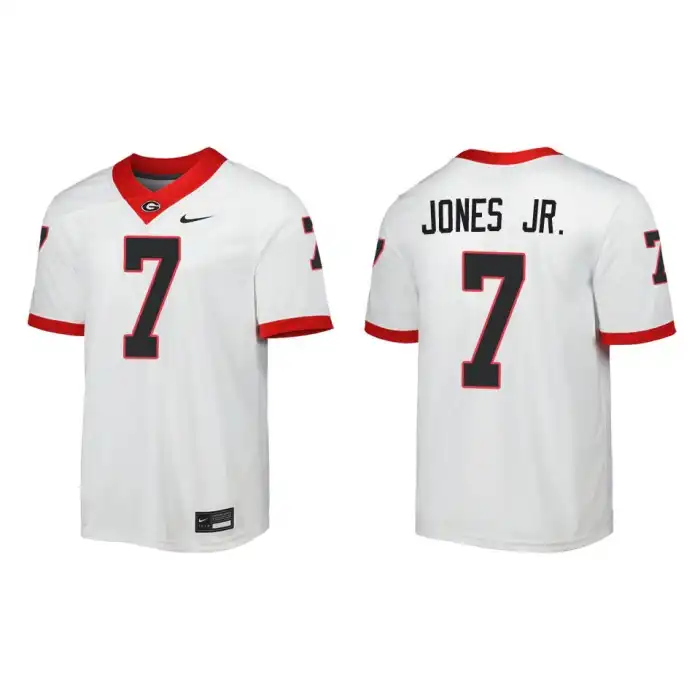 Marvin Jones Jr. Georgia Bulldogs Men's #7 Away White College Game Football Jersey 2413MLRE7